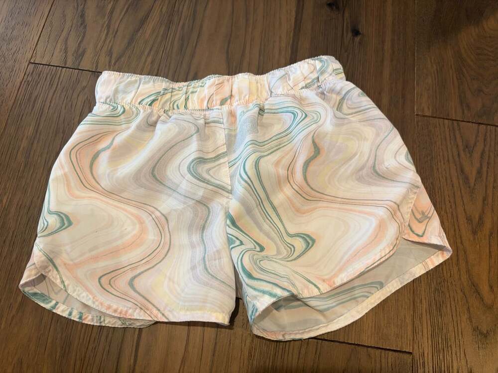 Old Navy Active Go-Dry Cool Marbled Swirl Print Athletic Running Shorts Size L
